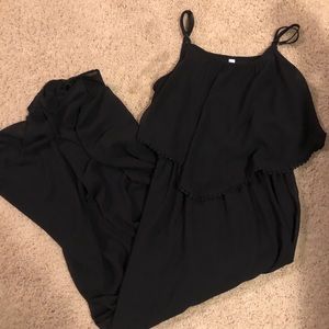 Black maxi dress
